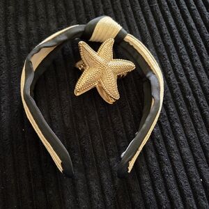 Elegant Black and Gold Headband